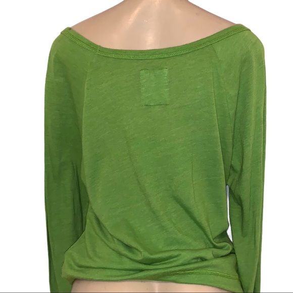 Hollister Co. Gilly Hicks Long Sleeve Kermit Kelly Green Sweater Top - Picture 5 of 12